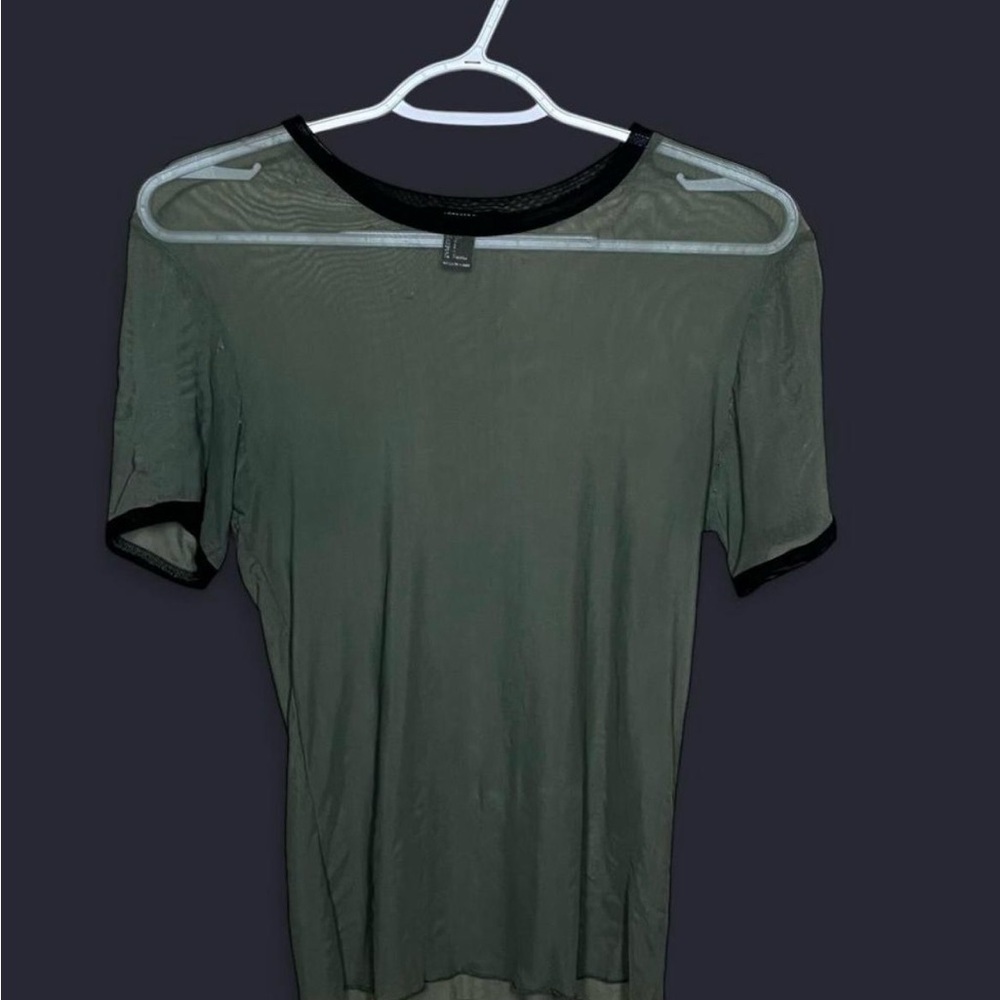 Forever 21 Women’s Dark Olive Short Sleeve Tee